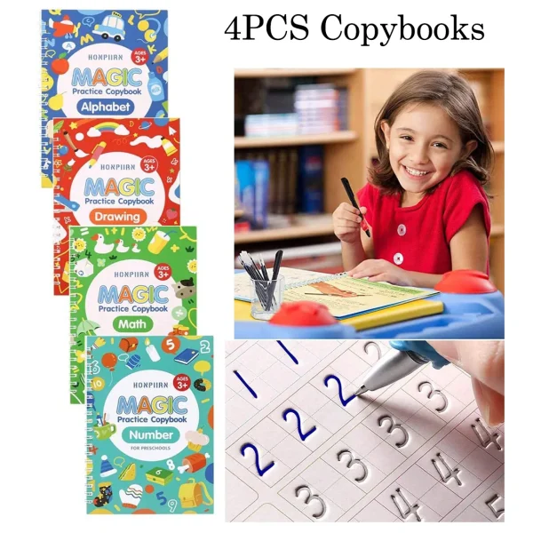 4-Pcs-Set-Magic-Practice-Copybook